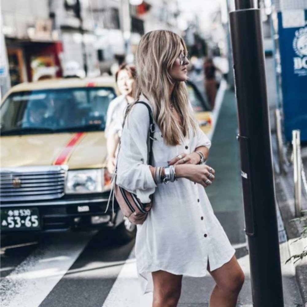 🎉HP!!🎉DAY-TRIPPER BOHO SHIRT DRESS-LAST ONE ☝️ - Picture 3 of 6